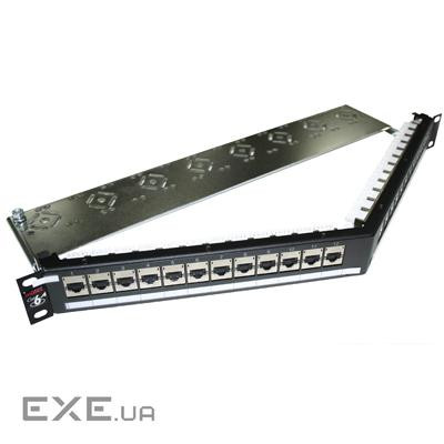 Патч-панель 19" кутова 24xRJ-45 STP cat.6A, DG+, 1U Molex (PID-00218)