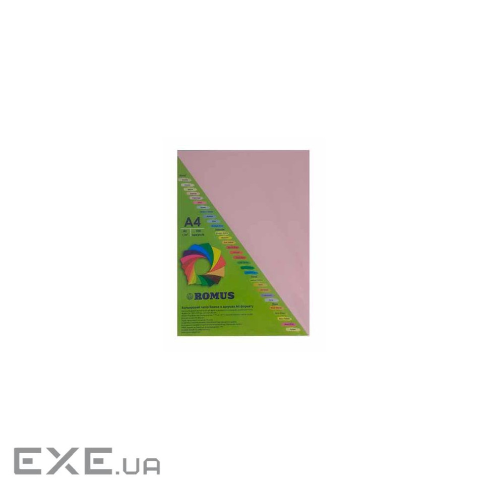 Папір Romus A4 80 г/м2 100sh Pink flamingo (R50591)