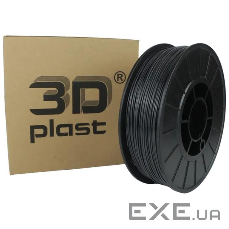 Пластик для 3D-принтера 3Dplast PLA 1.75мм, 0.85кг , gray-graphit (3DPLA17508GGF)