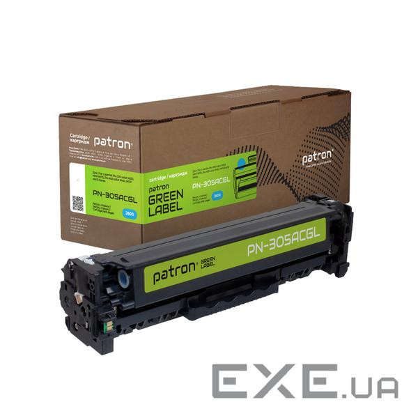 Картридж Patron HP 305A (CE411A) cyan Green Label (PN-305ACGL)