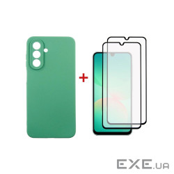 Чохол до мобільного телефона Dengos Kit Samsung Galaxy A26 Soft + 2 pcs glass (Mint) (DG-CTG2P-12)