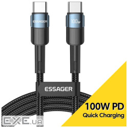 Дата кабель USB-C to USB-C 1.0m 100W blue Essager (EXCTT1-XC03)