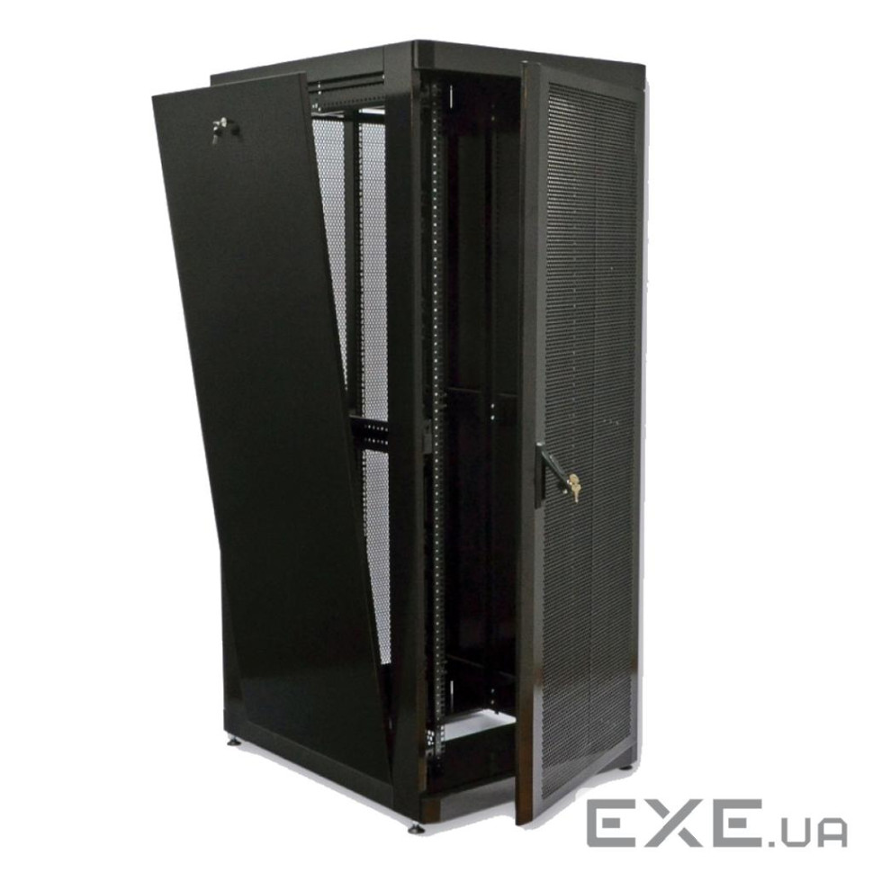 Шафа на підлогу 19", 42Ux800x1000, (Ш*Г), чорна (KD-001-8042) (KD-001-8042)