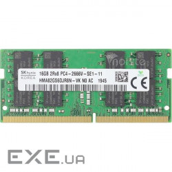 Модуль пам'яті HYNIX SO-DIMM DDR4 2666MHz 16GB (HMA82GS6DJR8N-VK)