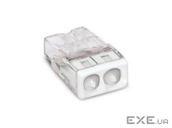 Клемний блок 2х1...2.5мм2, для однопров.проводн.мідь/алюміній (с гелем), WAGO (2273-242) ), WAGO (2273-242)