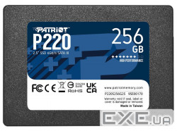 SSD PATRIOT P220 256GB 2.5" SATA (P220S256G25)