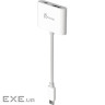 Багатопортовий мультиадаптер J5create JCA152-N, USB-C 2-в-1 білий