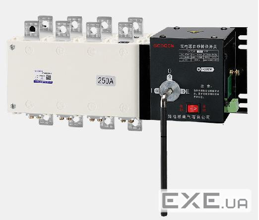 Автомат введення резерву (АВР) чотириполюсний GCQ4P200A , 220V / 250A, Здатність, що вим (GCQ4P250A) (GCQ4P250A)