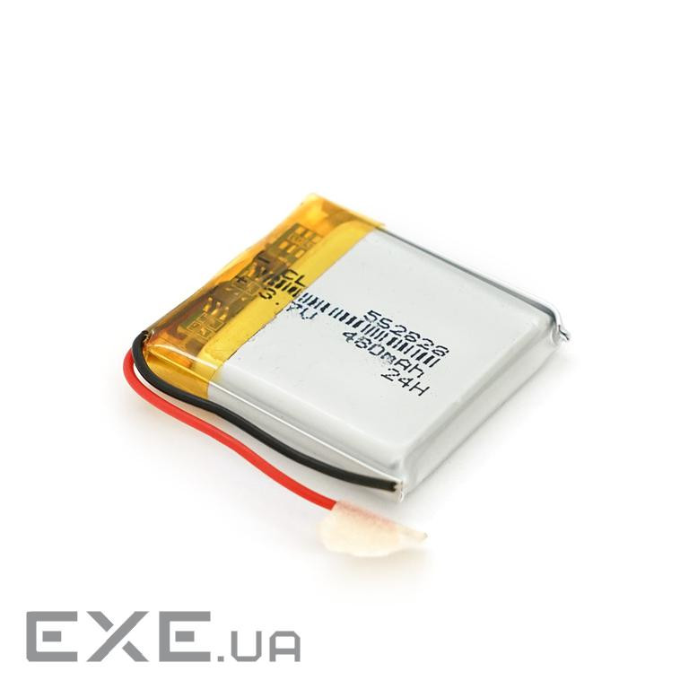 Літій-полімерний акумулятор 5,6*28*28mm (Li-ion 3.7В 480мА&middot,год) (562828) ) (562828)
