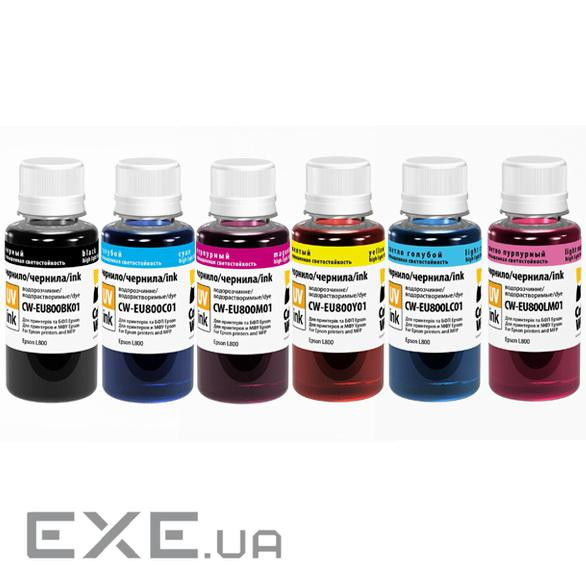 Чорнило ColorWay Epson L800 (6х100) BK/С/M/LС/LM/Y (CW-EU800SET01)