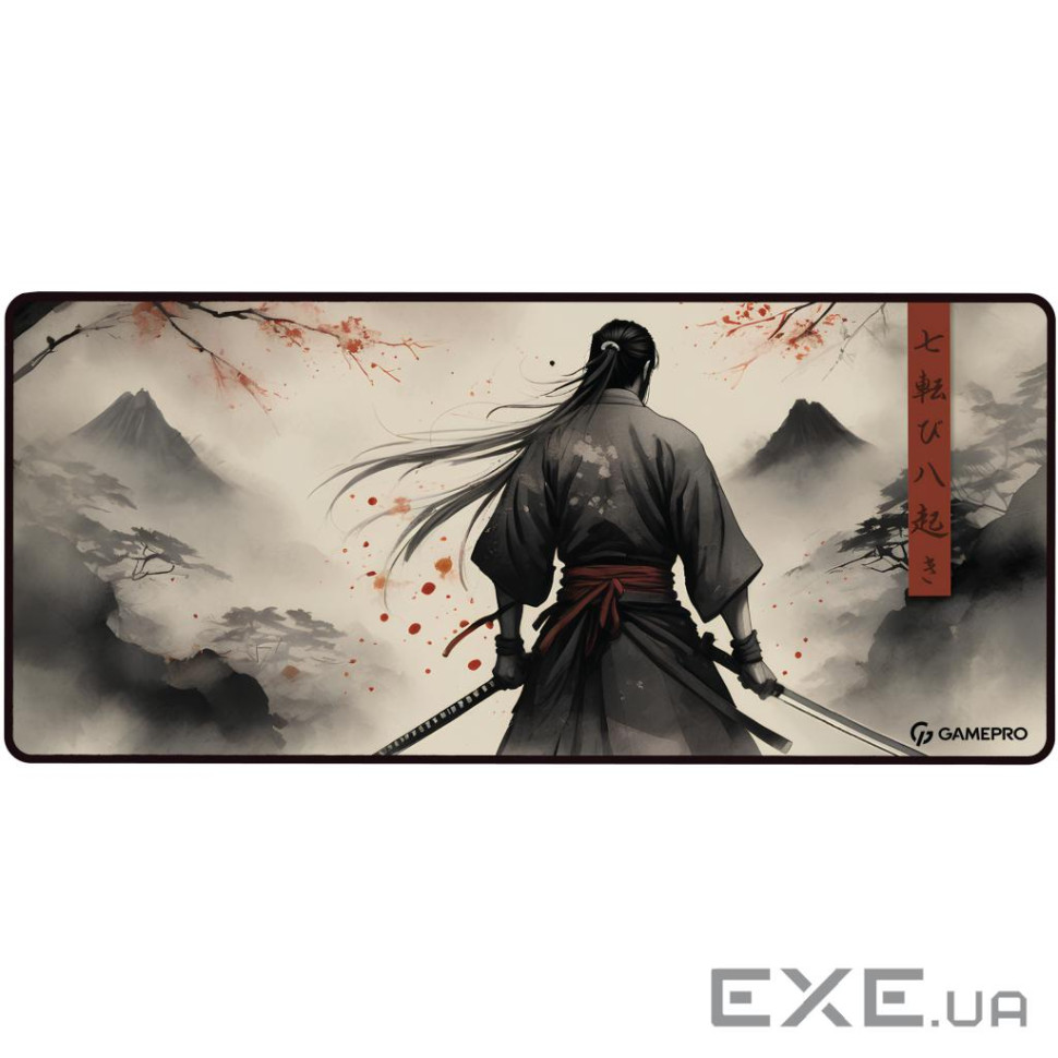 Килимок GamePro MP275GS "Ghost Samurai", 900x400x3 мм, мультипандекс/гума, поверхня "Speed/Control"