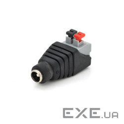 Роз&apos,єм для підключення живлення DC-F (D 5,5x2,1мм) із клемами (YT-DC-F ручний зажим) )