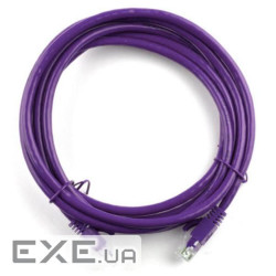 Патч-корд литий RITAR, UTP, RJ45, Cat.5e, 5m, фіолетовий, Cu (мідь ) (04283)