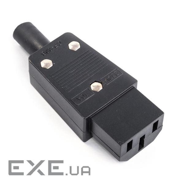 Трьохконтактний роз&apos,єм C13 мама, під пайку Q50 / 500 (YT-TPCS-F) Q50 / 500 (YT-TPCS-F)