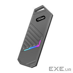 Кишеня Dynamode зовн. для M.2 SSD NVMe ч-з USB3.2 GEN2 Type-C алюміній темно-сіра (DM-CAD-SSD14-N)