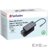 Бездротовий адаптер дисплея Share My Screen Verbatim 1080p USB-C із концентратором WDA-01 (32146) WDA-01 (32146)