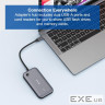 Бездротовий адаптер дисплея Share My Screen Verbatim 1080p USB-C із концентратором WDA-01 (32146) WDA-01 (32146)