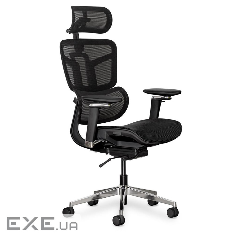 Офісне крісло Mealux S4 Air Black (HF-S4 M/B)