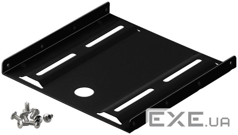 Деталь монтажна Монтажна рама (HDD), 3.5-2.5x1 HDD кріплення (піддон), чорний (75.09.3990-1)
