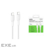 Кабель USB-C > USB-C заряджання/синхронізації Belkin 1м, 240Вт, Type-C, плетений, (CAB025HQ1MWH)