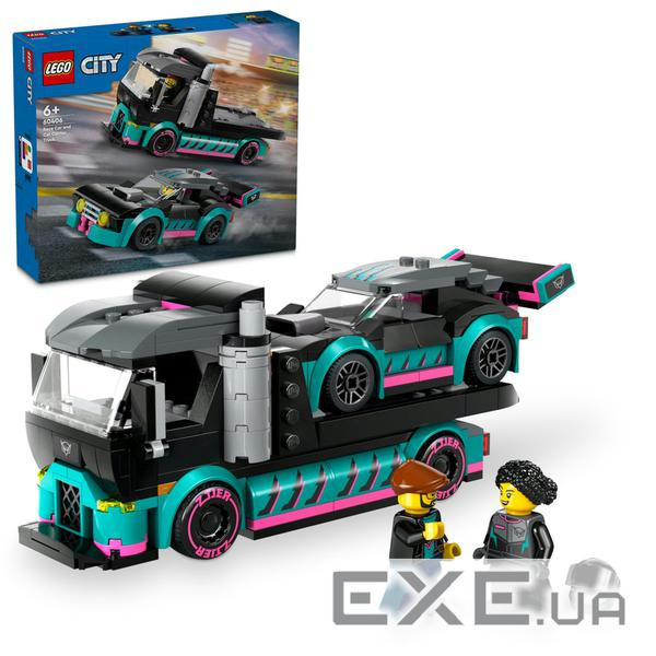 Конструктор LEGO City Автомобиль для гонок и автовоз 328 деталей (60406)