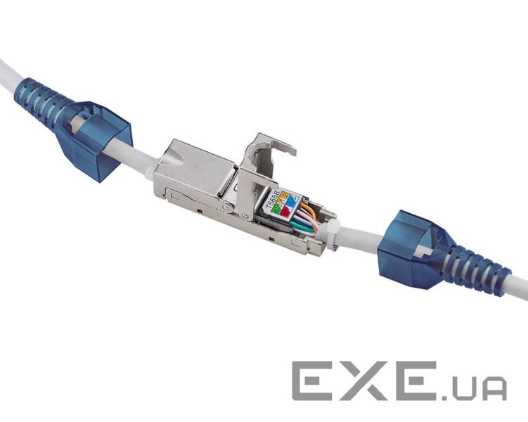 Конектор мережевий FreeEnd-RJ45 STP6a,конектор-зєднувач AWG22-24 Toolf,синій (75.07.9579-1) (75.07.9579-1)