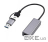 Адаптер Cablexpert A-USB3AC-LAN2G-01, з USB Type-A/C 2,5 Gigabit Ethernet