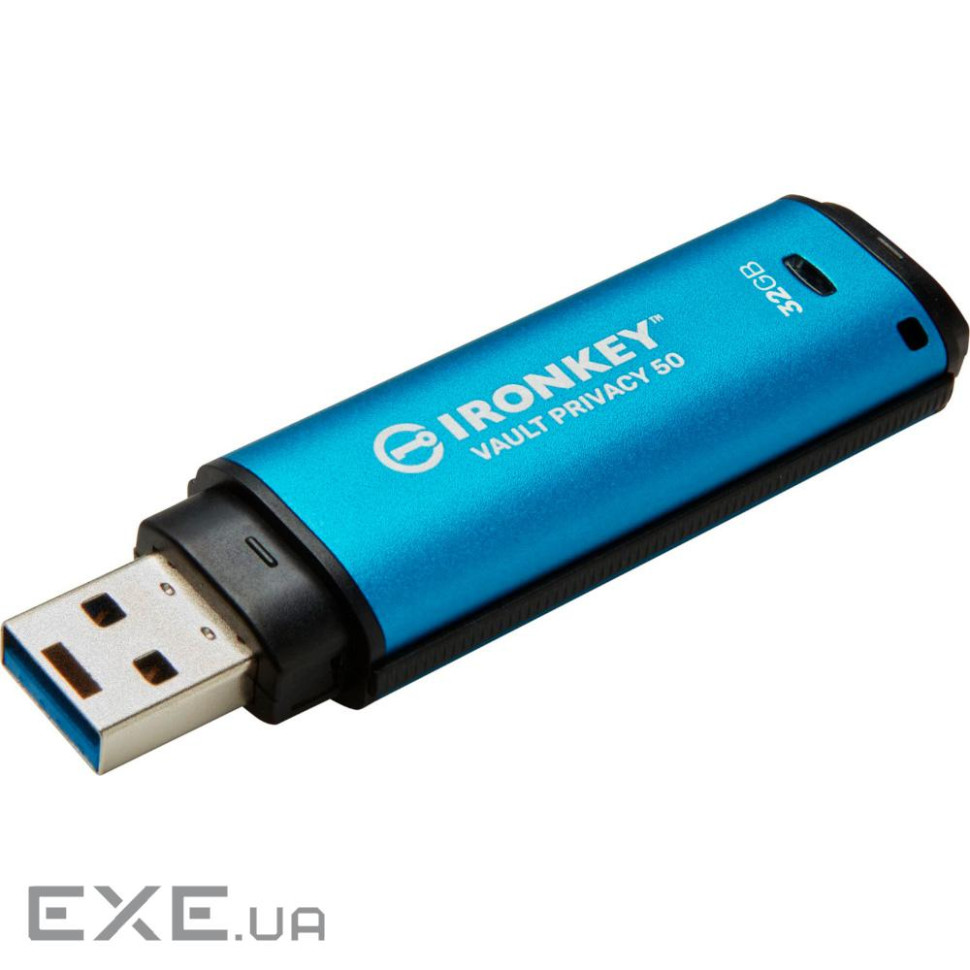USB флеш накопичувач Kingston 32GB IronKey Vault Privacy 50 USB 3.2 (IKVP50/32GB)