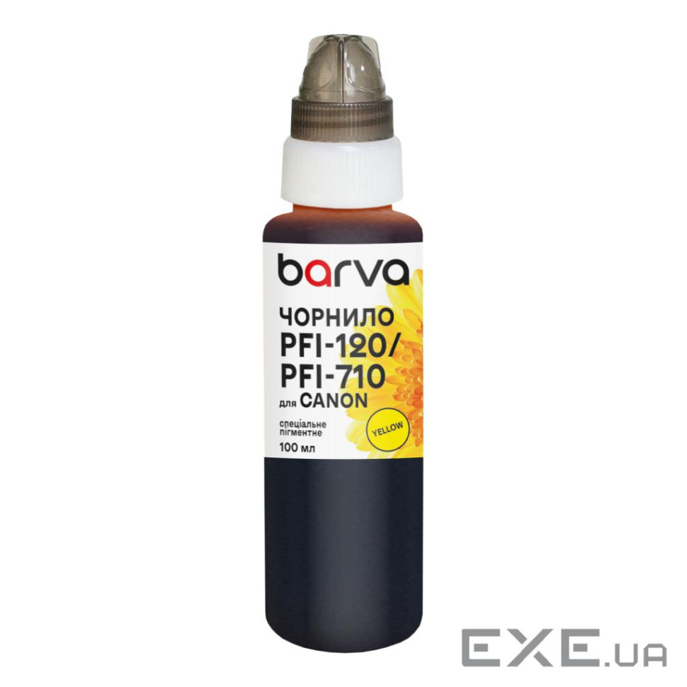 Чорнило Barva Canon PFI-120/PFI-710 100 мл, special, pigmented yellow (C120-897e)