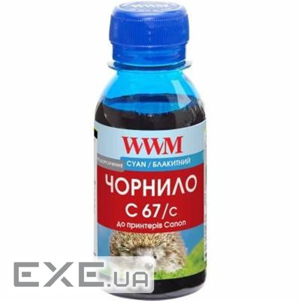 Чорнило WWM Canon PFI-107 100г Cyan PFI-107С (C67/C-2)