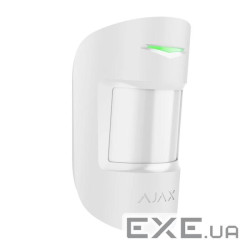 Бездротовий датчик руху з мікрохвильовим сенсором Ajax MotionProtect S Plus White