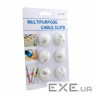 Держатель для кабелю EXTRADIGITAL Cable Clips, white * 6 (KBC1664)