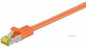 Патч-корд екранований RJ45 SFTP7 0.5m, patch AWG26 D=6.2mm LSOH Gold Cu, оранжевий (75.09.1579-10)