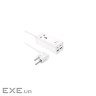 Мережевий фільтр HOCO AC10A на 1 розетку + 2 USB + 2 USB-C, 65W, кабель 1,5 м, 220В, Whi (AC10A / W) , Whi (AC10A / W)
