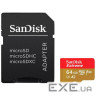 Карта пам'яті SanDisk 64GB microSD class 10 UHS-I Extreme For Action Cams and Dro (SDSQXAH-064G-GN6AA