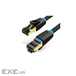 Патч-корд 10м, S/FTP cat 8 RJ-45 black Vention (IKABL)