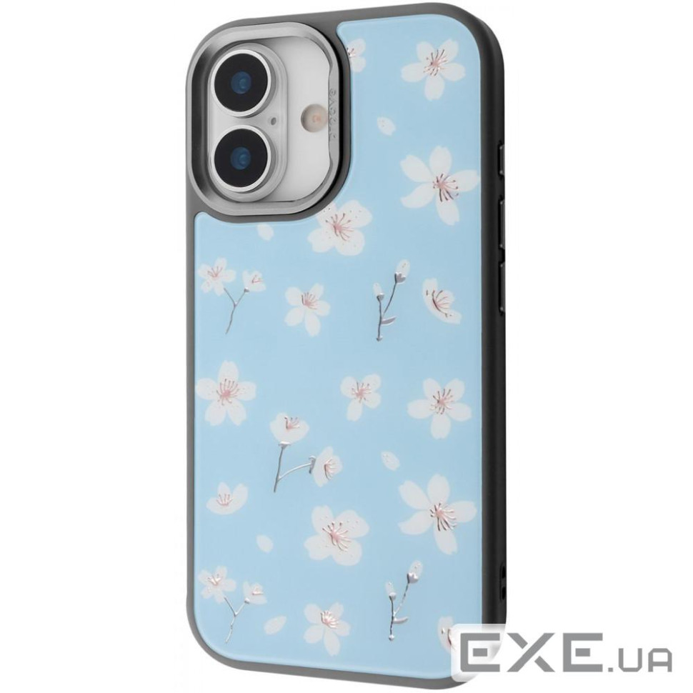 Чехол Proove Muse Fleur Case with Magnetic Ring iPhone 17 blue flower (PCMFIP1700B6 blue flower)