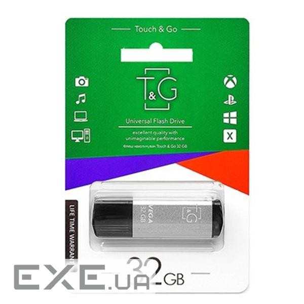 Флеш-накопичувач USB 32GB T&G 121 Vega Series Silver (TG121-32GBSL)