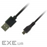 Дата кабель USB 2.0 AM to Micro 5P 1.0m black Piko (1283126474101)
