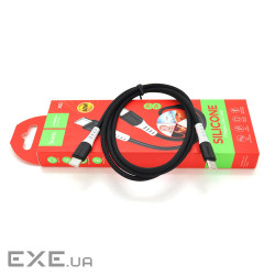 Кабель Hoco X82 silicone, C-Type C, 3A, Black, довжина 1м, BOX (Hoco X82B-TcTc)