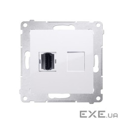 Розетка Premium 1xHDMI, белый (DGHDMI.01/11)