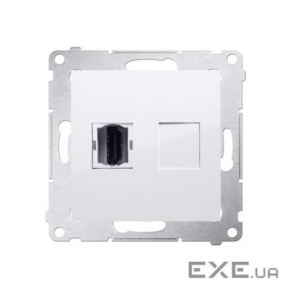 Розетка Premium 1xHDMI, белый (DGHDMI.01/11)