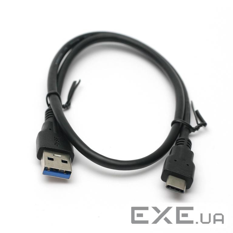 Дата кабель USB 3.0 AM to USB-C 0.5m PowerPlant (KD00AS1253)