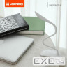 Настільна лампа ColorWay LED Flexible & Clip with built-in accumulator 500mAh (CW-DL04FCB-W)