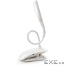 Настільна лампа ColorWay LED Flexible & Clip with built-in accumulator 500mAh (CW-DL04FCB-W)