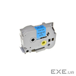 Стрічка для принтера етикеток UKRMARK RL-B-T551P-BK/BL, аналог TZE551. 24 мм х 8 м (CBTZ551)