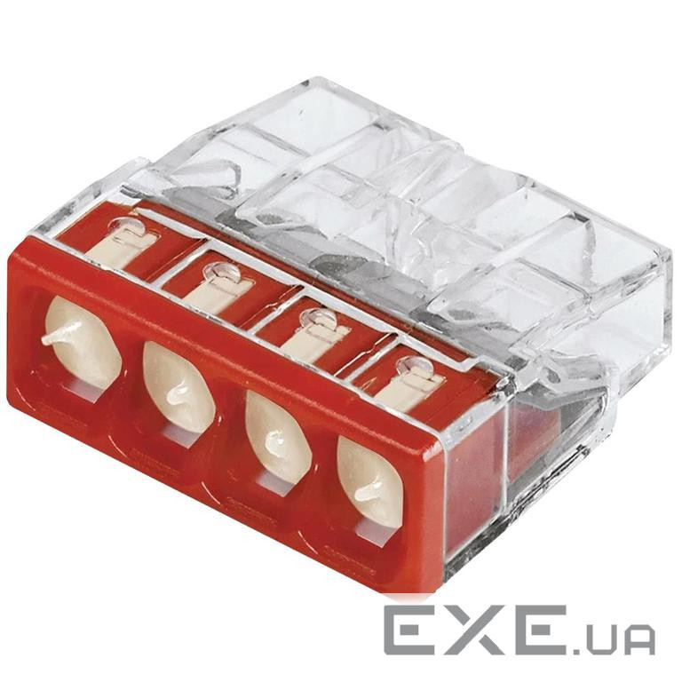 Клема Wago 2273-244 4-проводи 0,5-2,5 (Wago 2273-244 4-провода 0,5-2,5мм2 (c пастой))