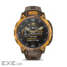 Смарт-годинник Garmin Instinct Crossover AMOLED, BronzeSunburst/Cocoa, GPS смарт-годи (010-03398-01)