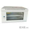 Шафа настінна GEAR 6U 19" 600x450x350 мм, + полка 19", grey (GWMSN-6U-600-450G)