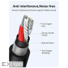 Кабель мультимедійний XLR M to XLR F 5.0m AV130 black Ugreen (20712)